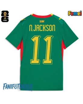 Senegal Nicolas Jackson #11 Echipament de Fotbal Replică Mondial 2026 Femei Deplasare